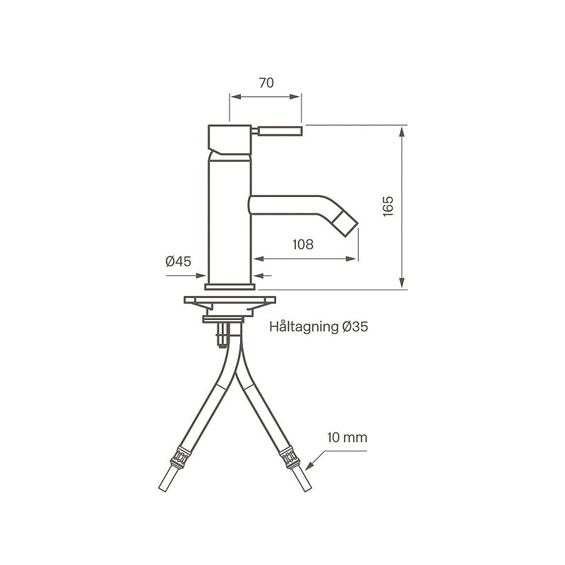 Tvättställsblandare Tapwell EVO EVM 071