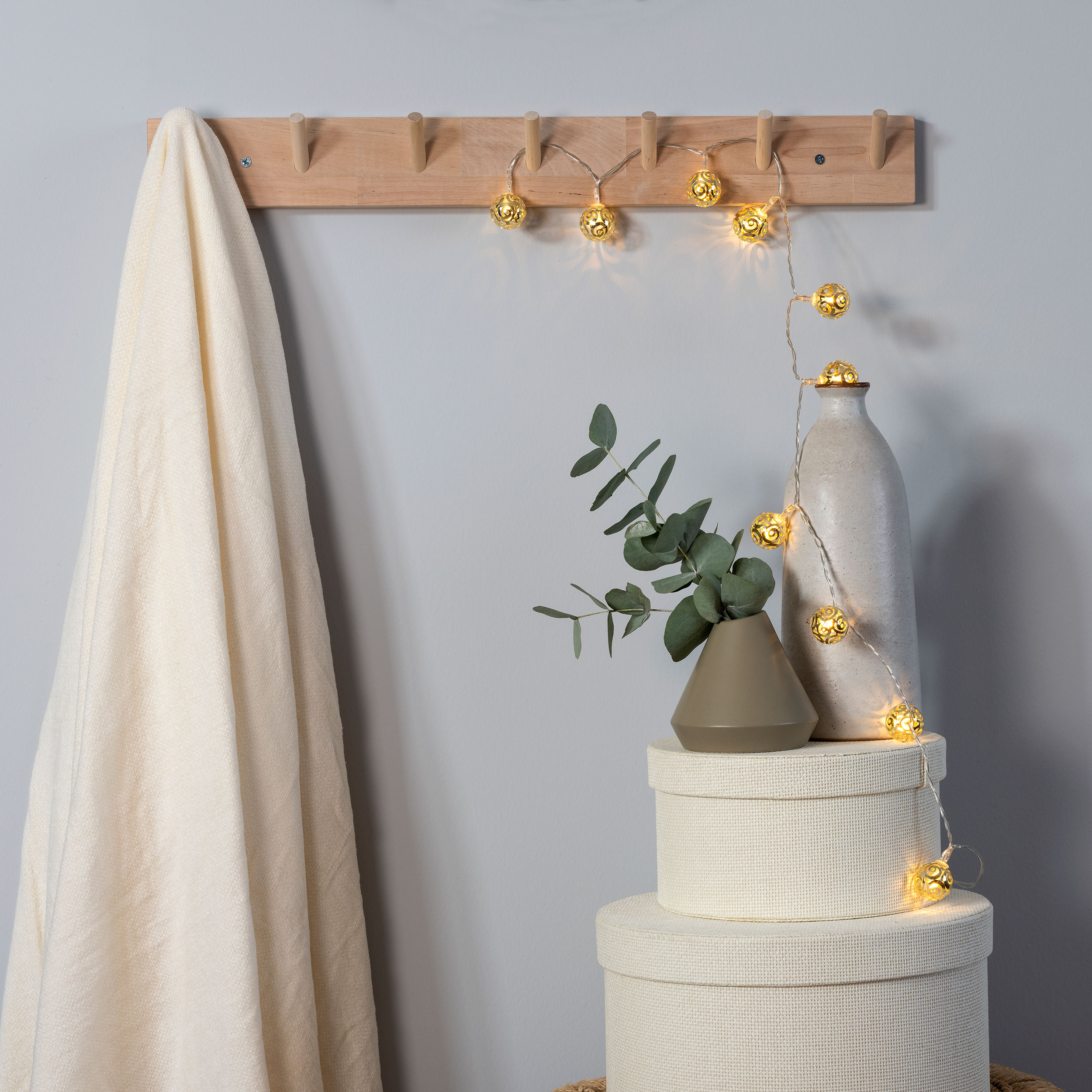 Ljusslinga Gnosjö Konstsmide Metallbollar 10