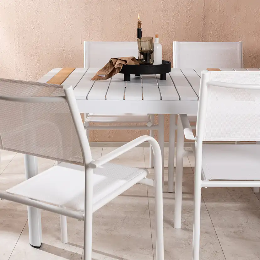 Matgrupp Venture Home Togo med 6 Santorini stolar
