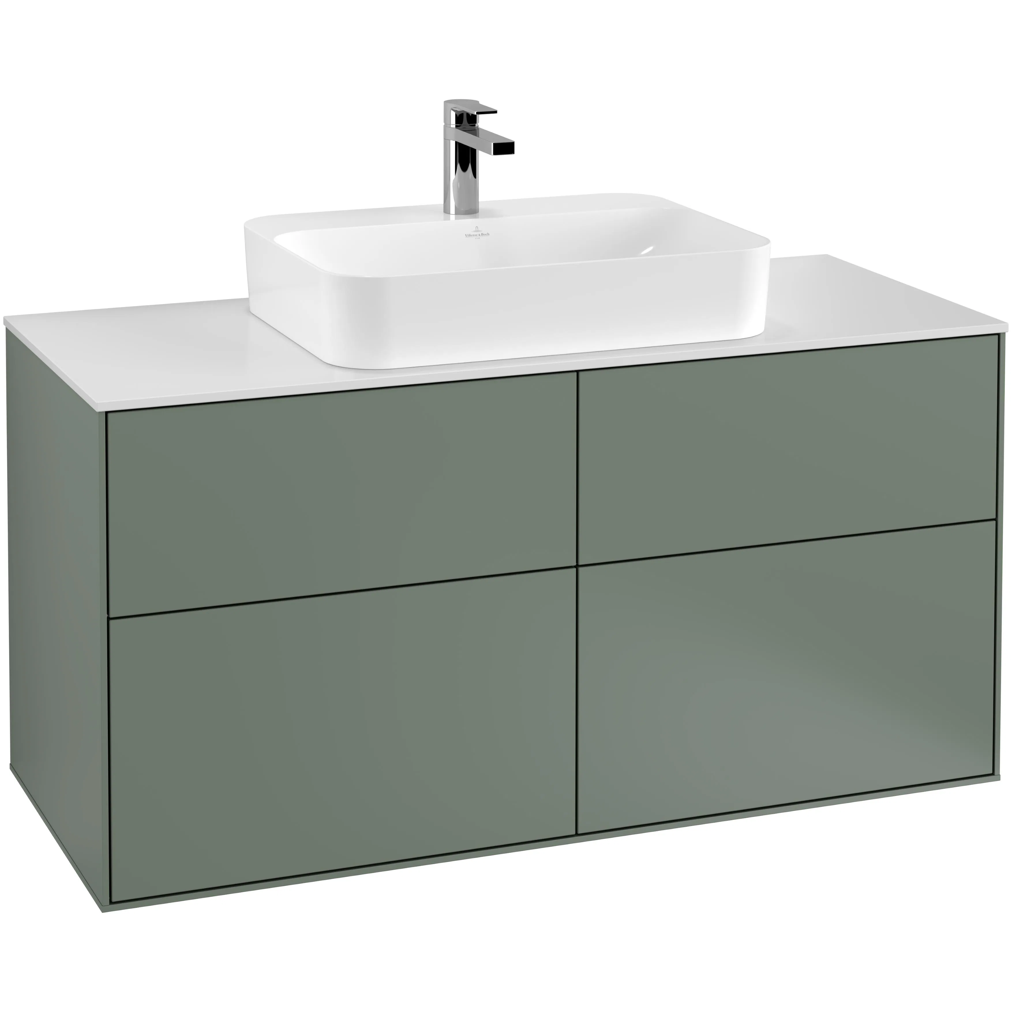 Tvättställsskåp Villeroy & Boch Finion med 4 Lådor och Bänkskiva för Ytmonterat Tvättställ