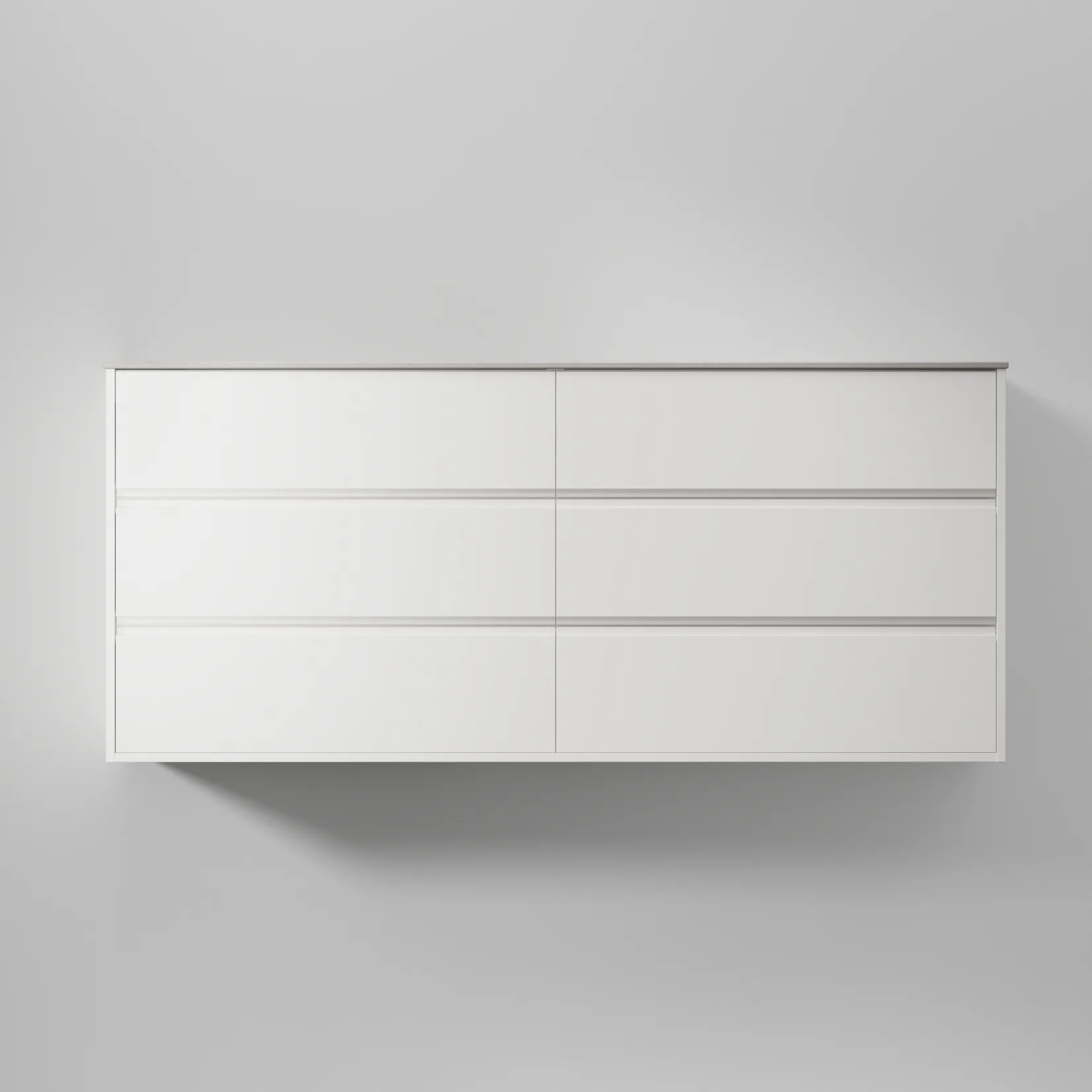 Kommod Terra Grip 160 D, Pure White, 6 Lådor Färg: Pure White, Bredd: 1600 mm