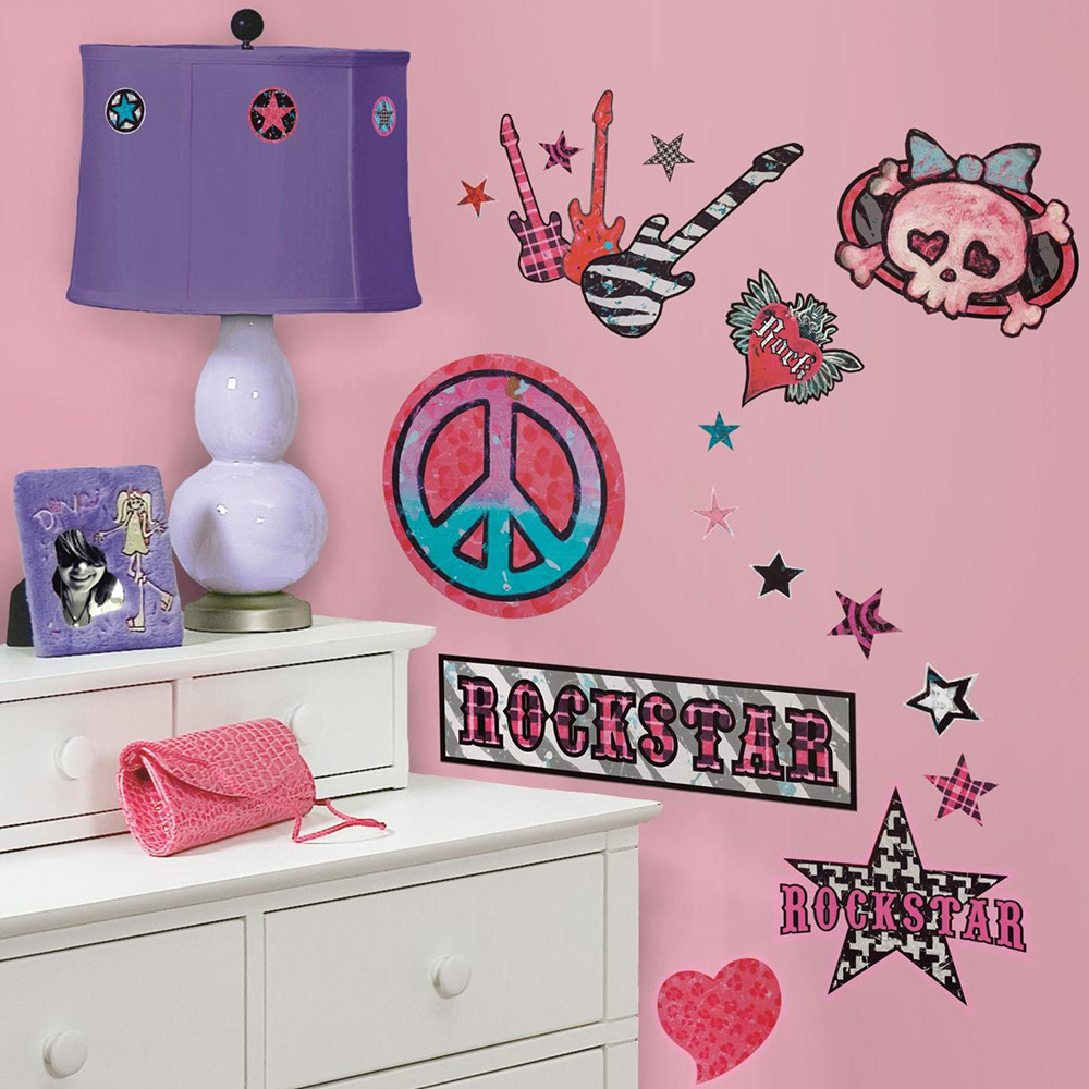 Väggdekor RoomMates Girls Rock-n-Roll