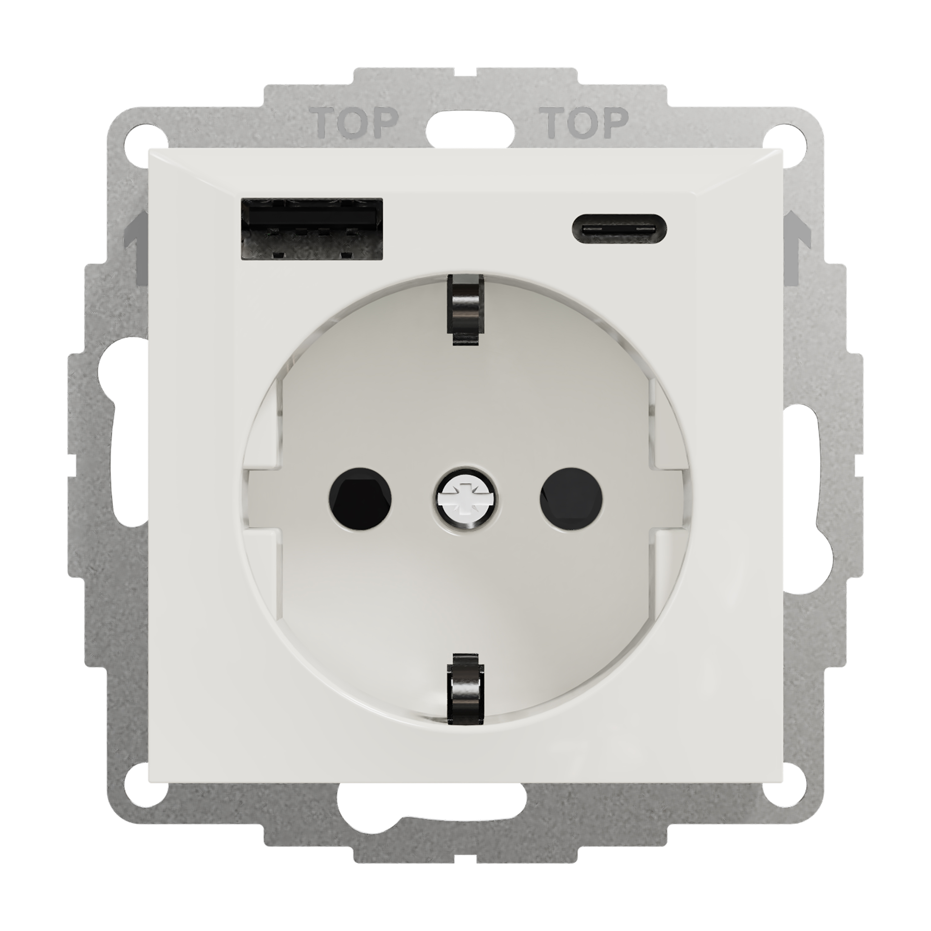 Ladduttag Elko Plus USB A+C 3A Schuco