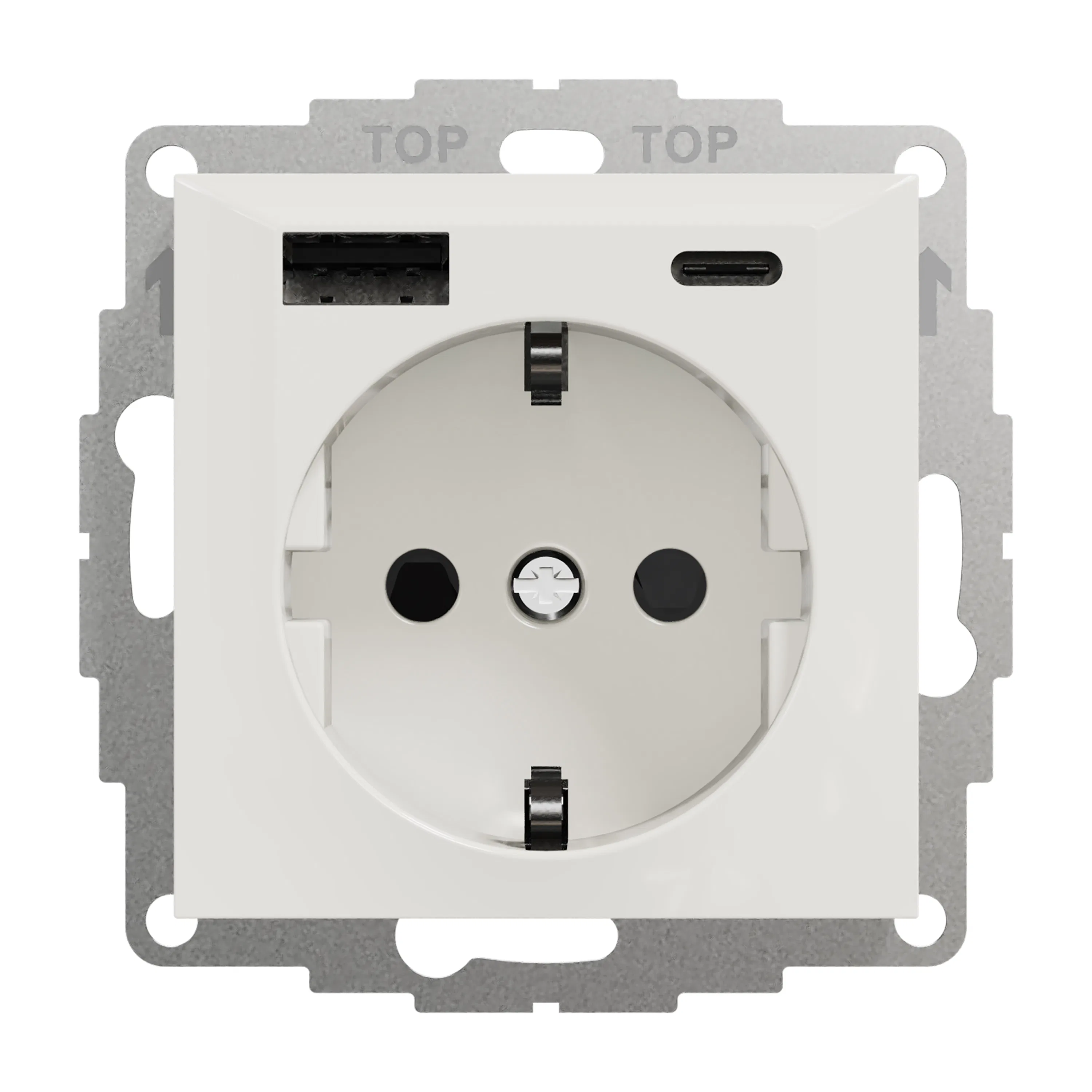 Ladduttag Elko Plus USB A+C 3A Schuco