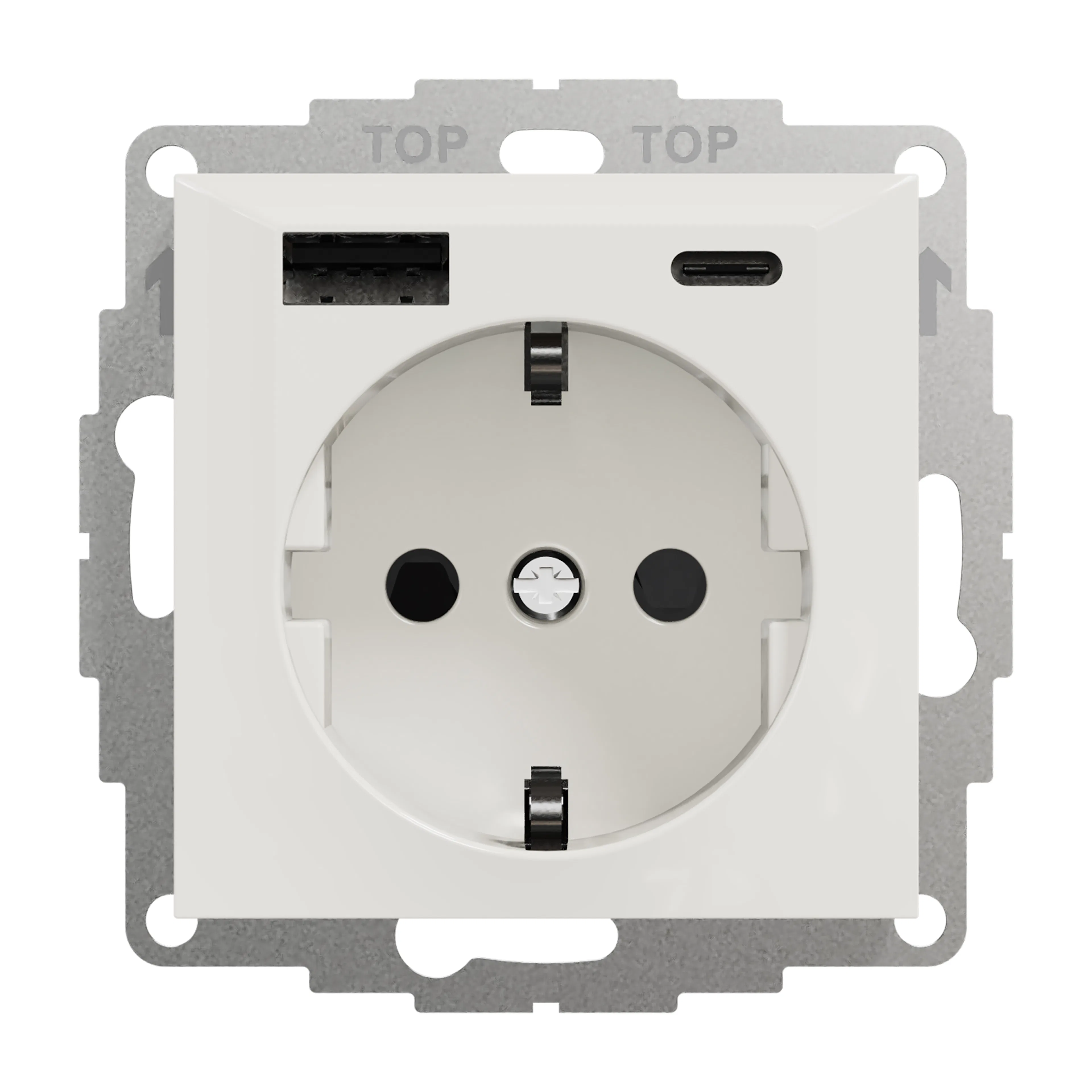 Ladduttag Elko Plus USB A+C 3A Schuco