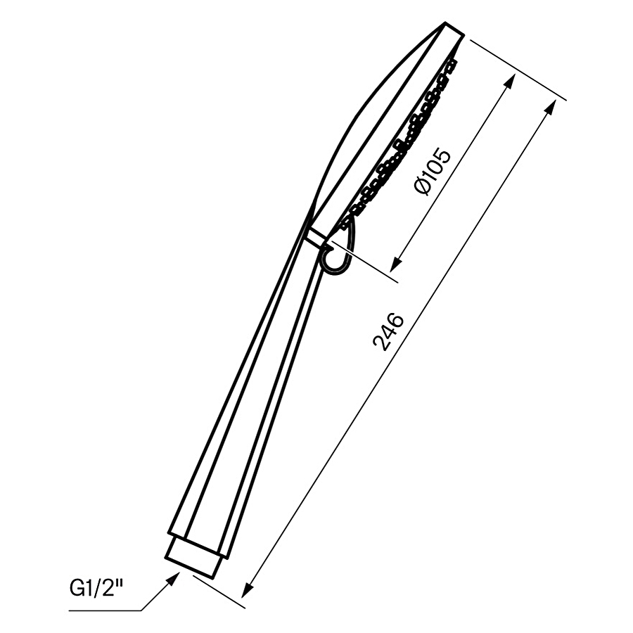 Handdusch Tapwell Brio ZDOC 104 Krom