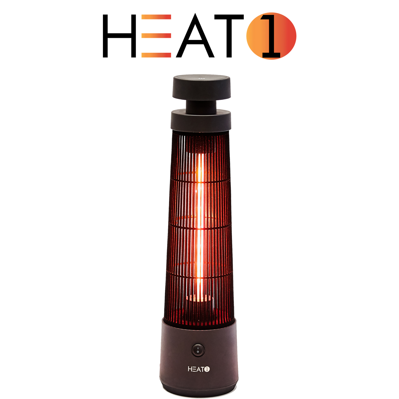 Terrassvärmare HEAT1 ECO High-line Golvmodell 1200W Svart