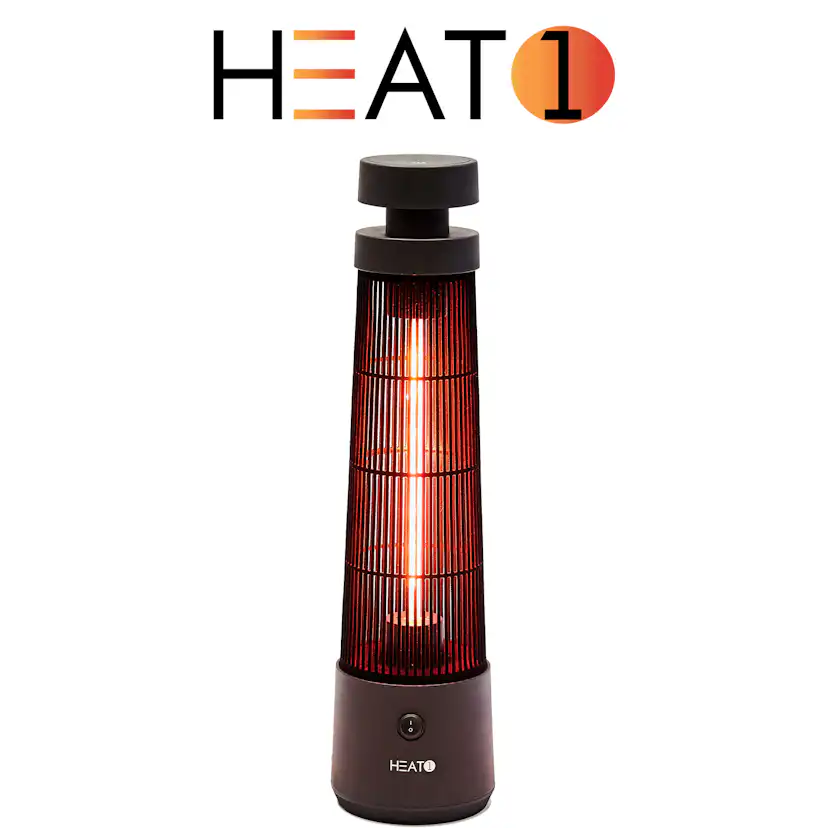Terrassvärmare HEAT1 ECO High-line Golvmodell 1200W Svart