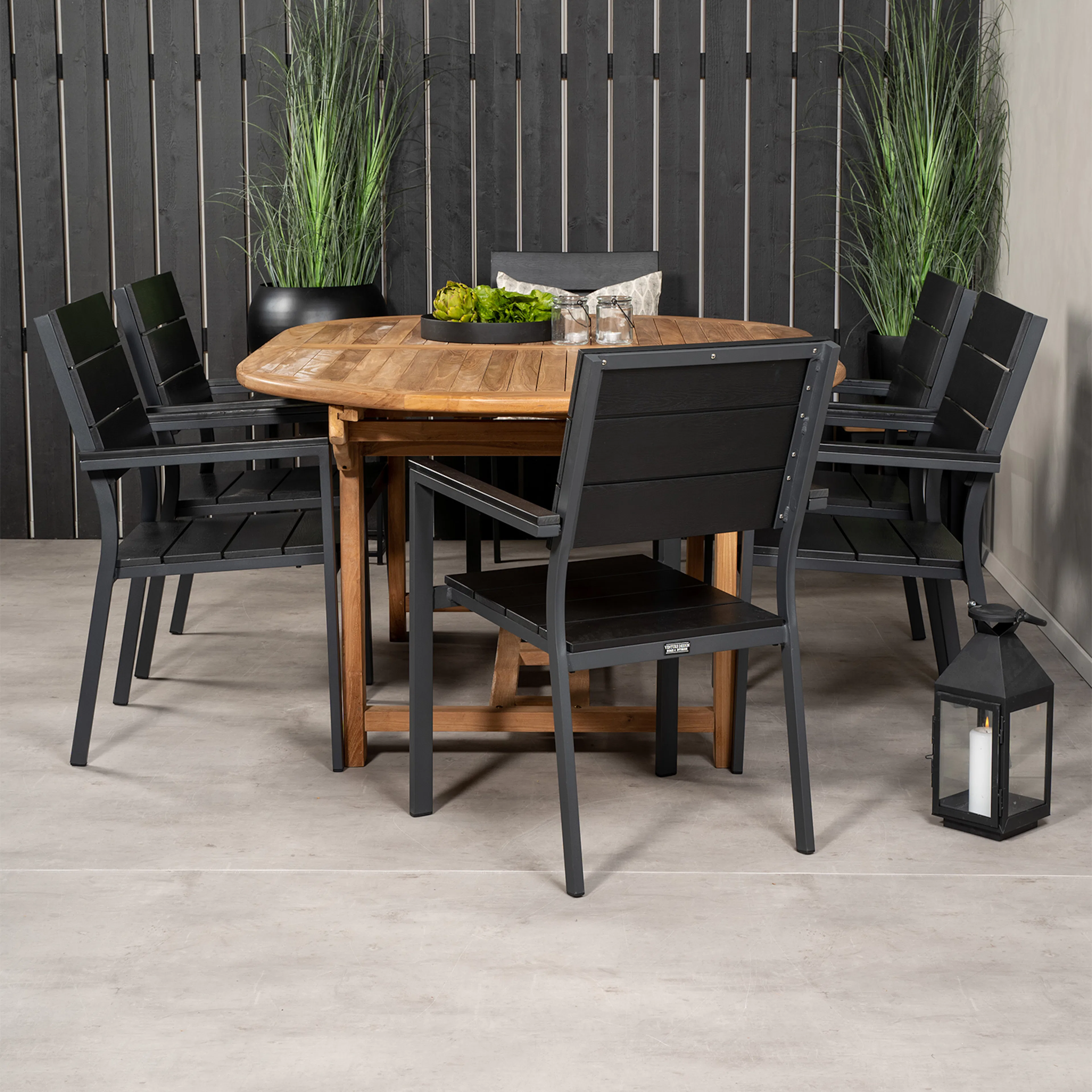 Matgrupp Venture Home Kenya 180-240x120 Teak med 6 Levels Karmstolar