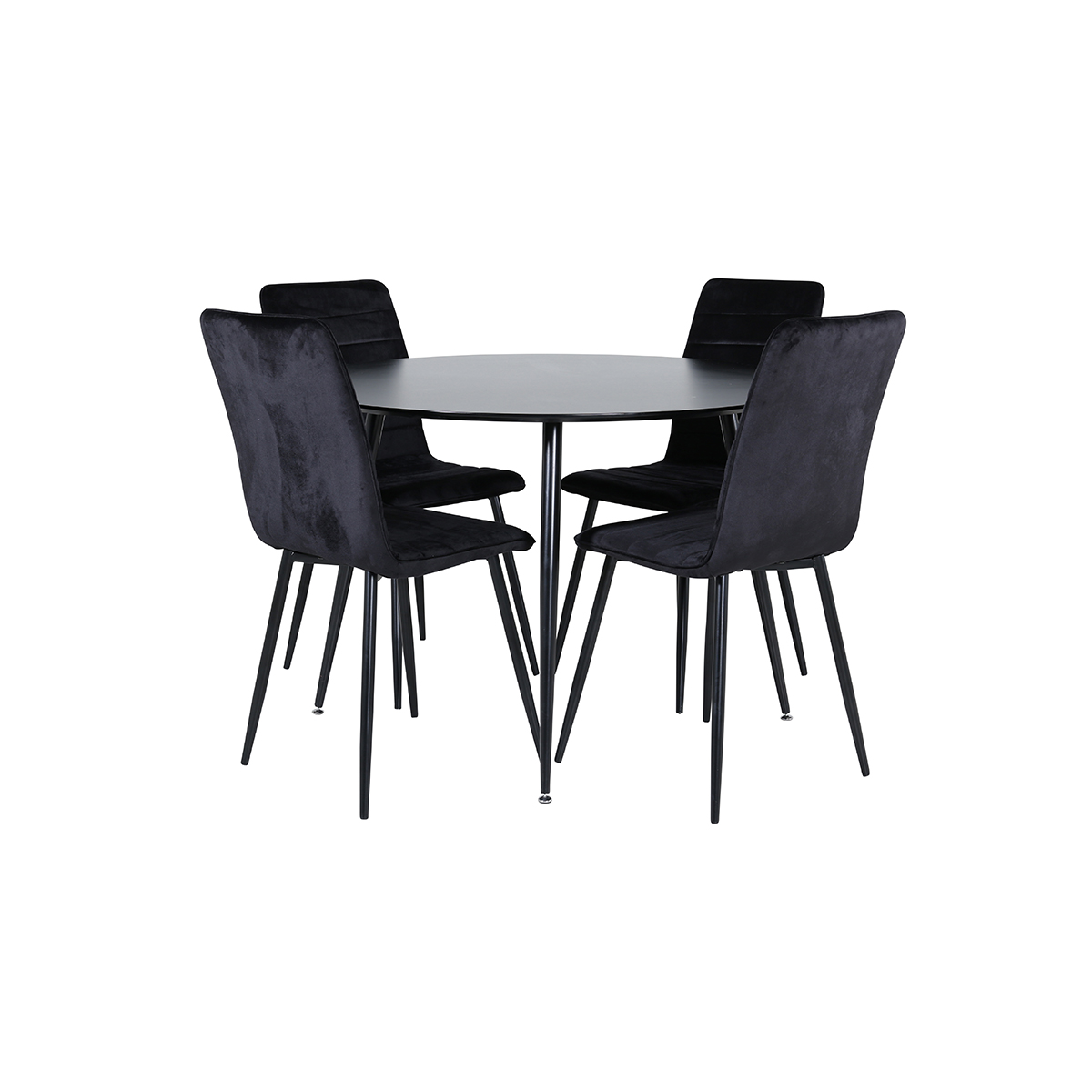 Matgrupp Venture Home Silvia med 4 Walerina Stolar Sammet
