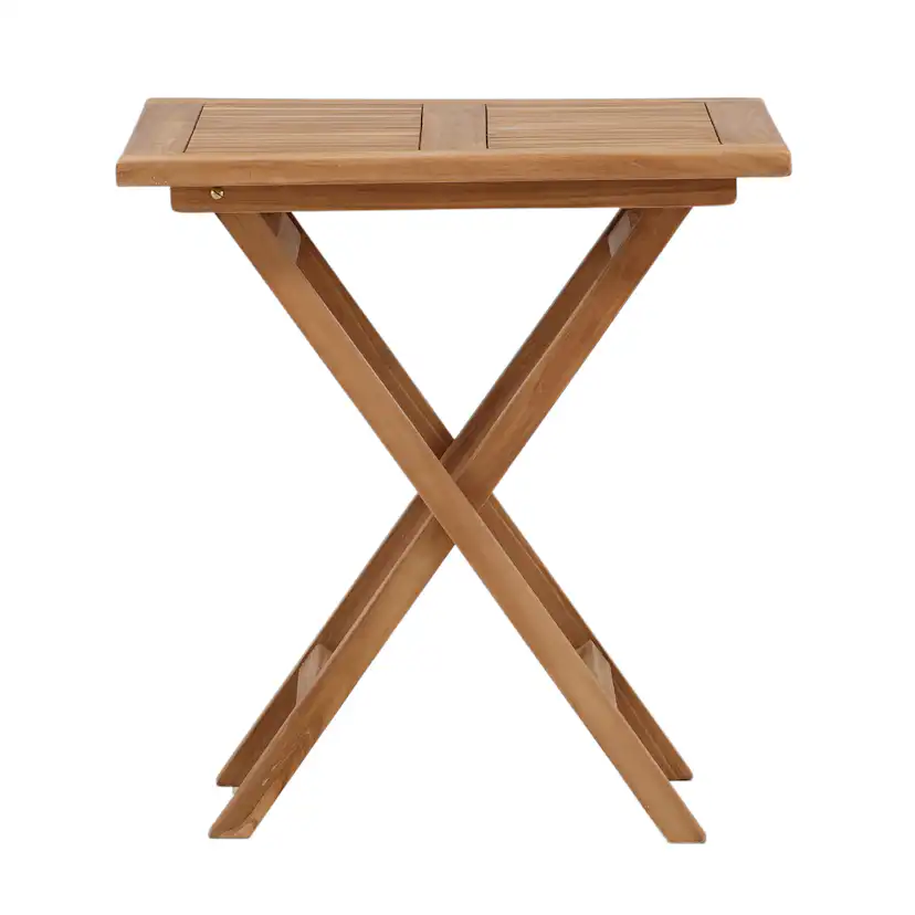 Cafébord Venture Home Kenya 70x70cm, Hopfällbart Träbord i Teak till Uteplatsen