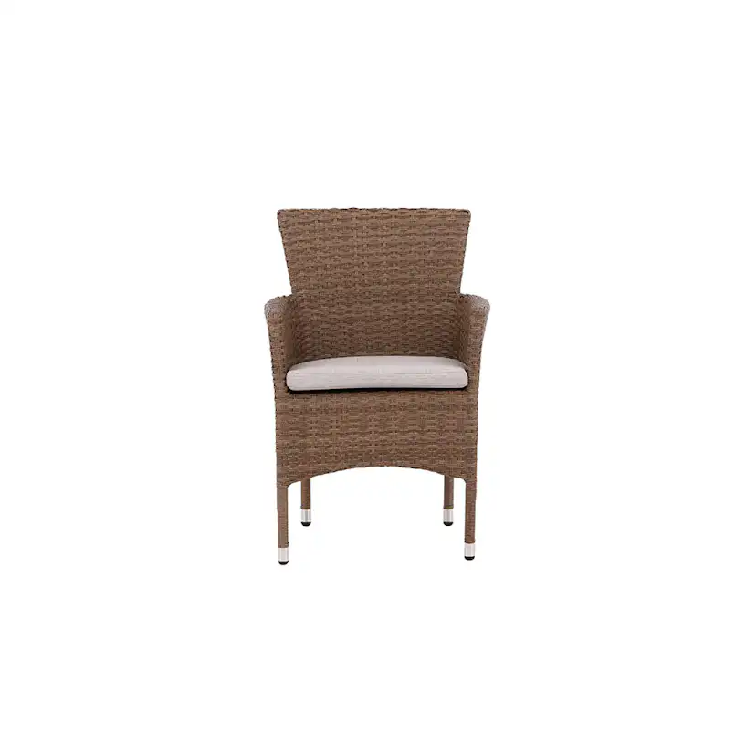 Malina Diningchair Alumnium - Nature / Wicker Natur