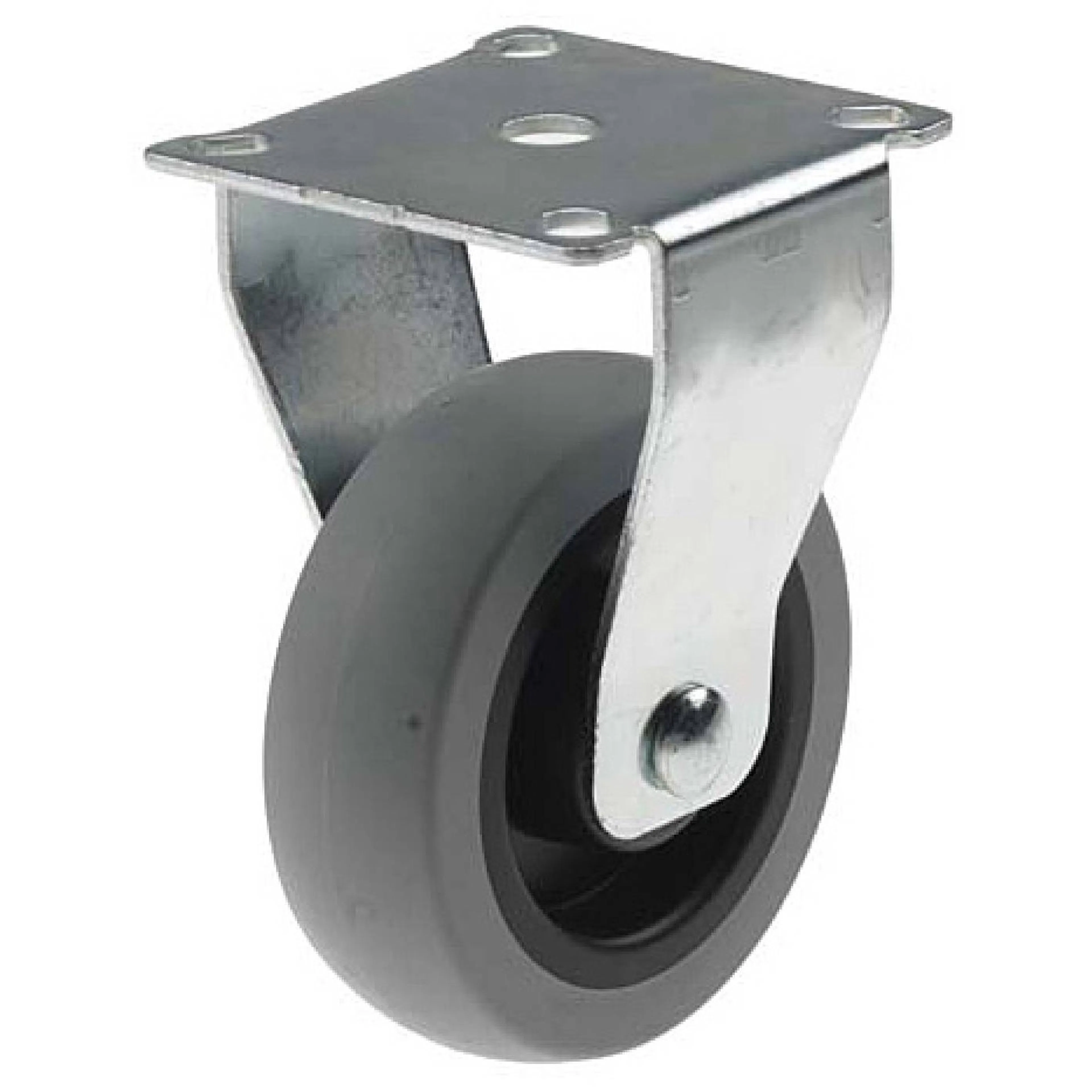 Länkhjul Millers Fast Gummi Grå