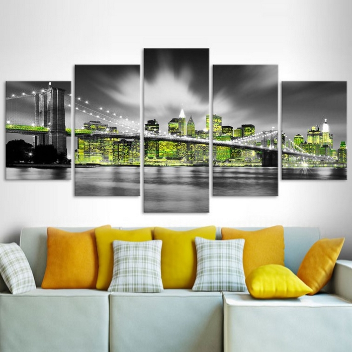 Tavla - Lime soul of New York 200x100 200x100 cm