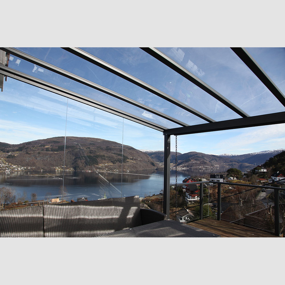Takplast Plastmo SunGlaze Rök Komplett Tak 4 mm