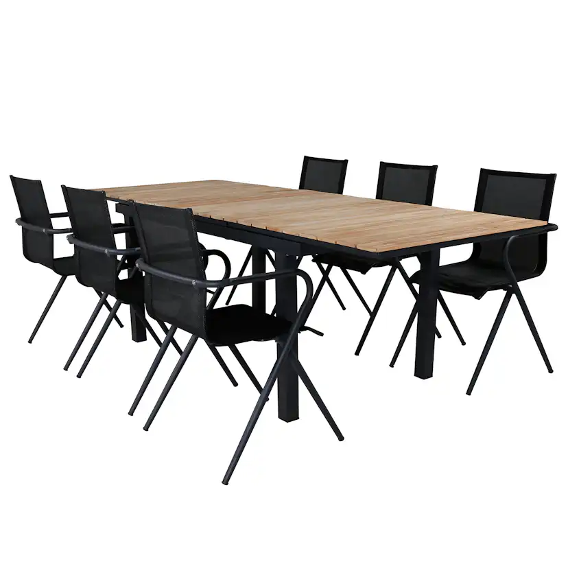 Matgrupp Venture Home Mendi med 6 Act Stolar