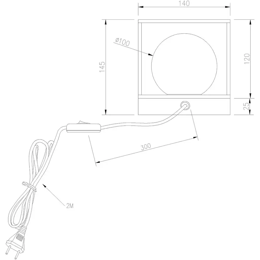 Bordslampa Aneta Astro
