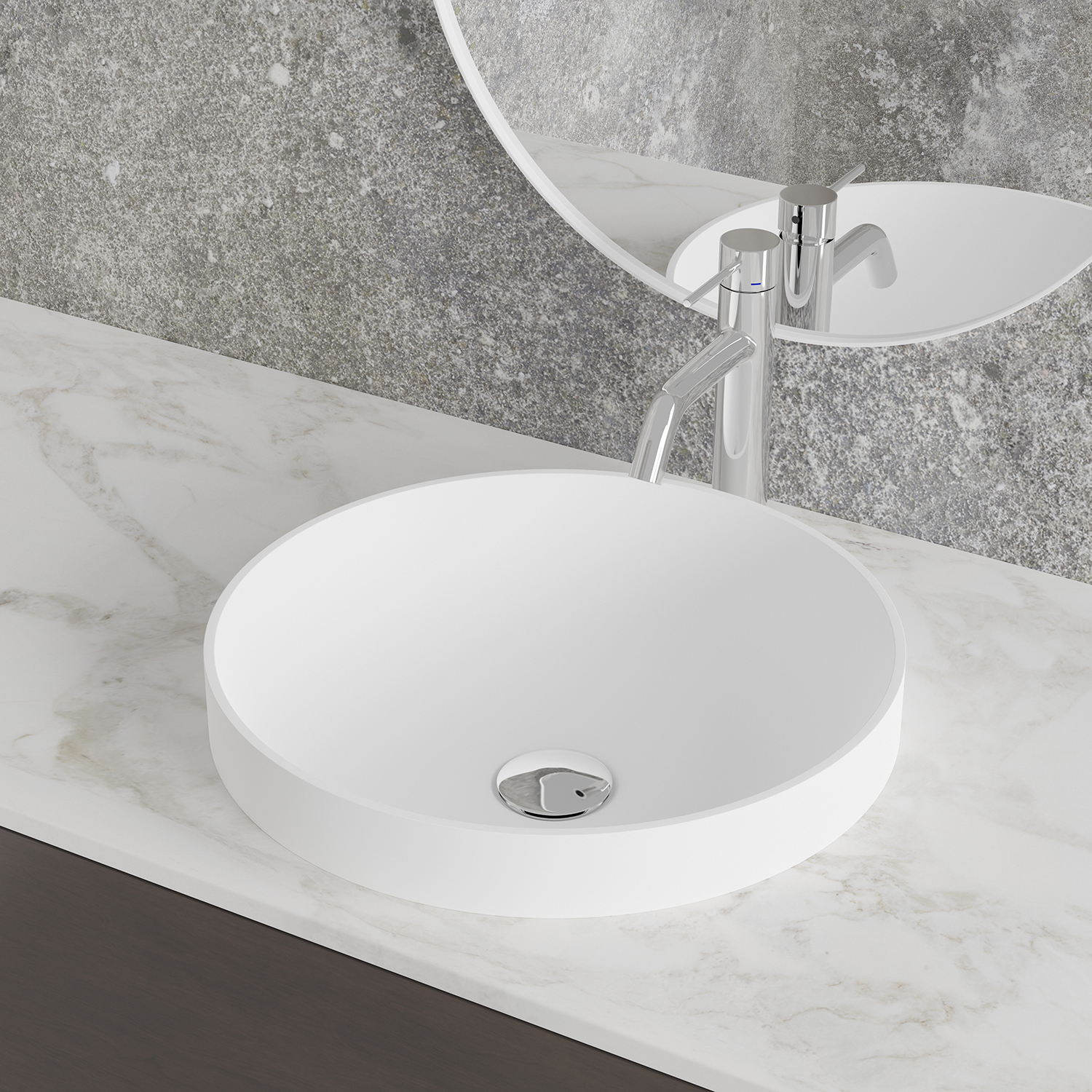 Tvättställsblandare Scandtap Steel Voyage Medium
