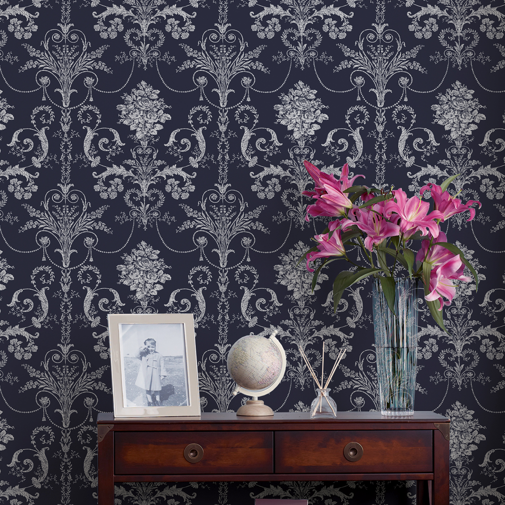 Tapet Laura Ashley Josette MidNacht