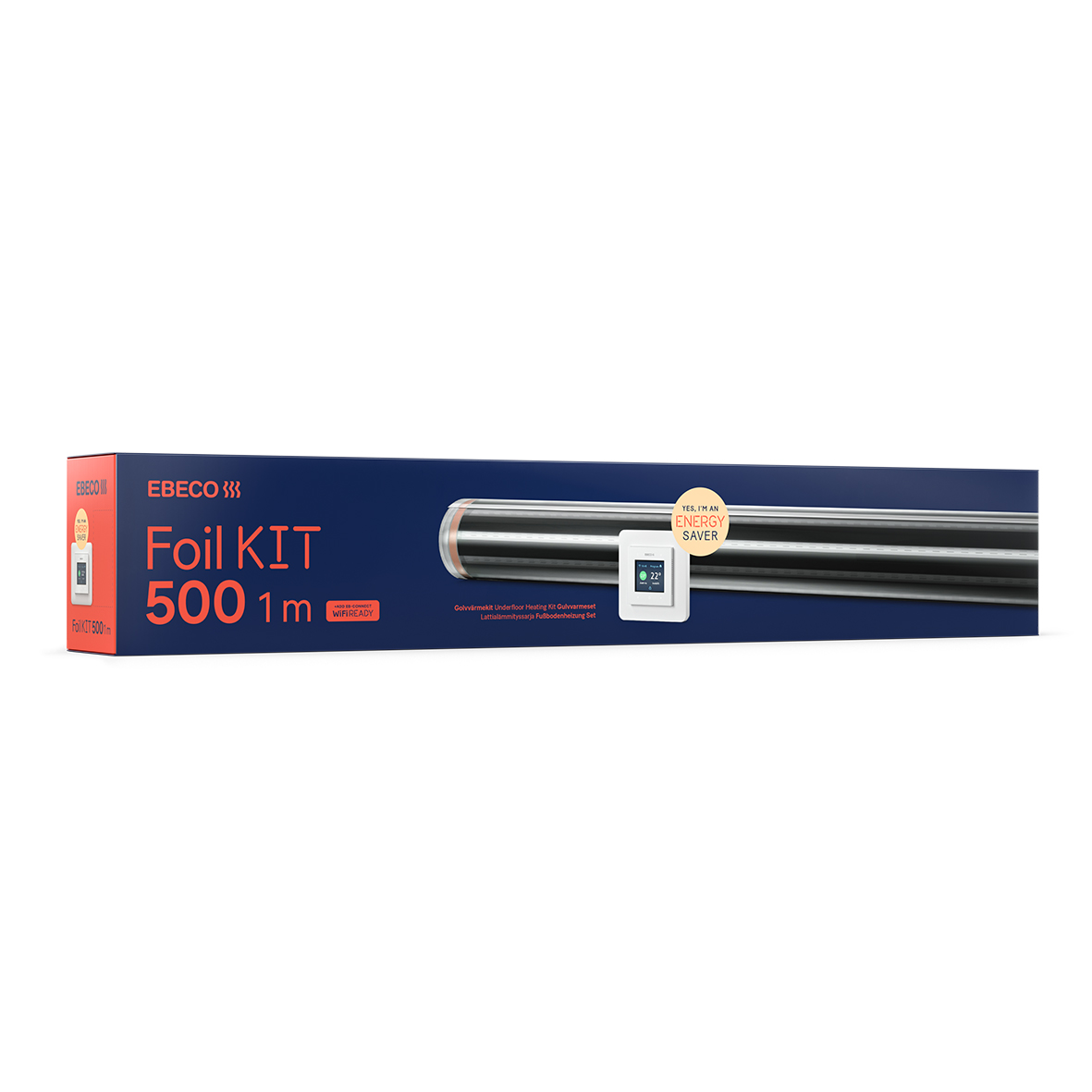 Golvvärmefolie Ebeco Foil Kit 500 för Trä- och Laminatgolv 1 m