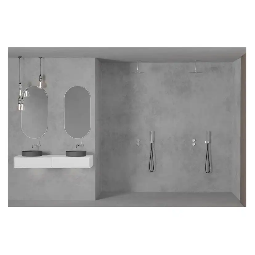 Takduschset Scandtap Steel Harmonized 2Z för Inbyggnad