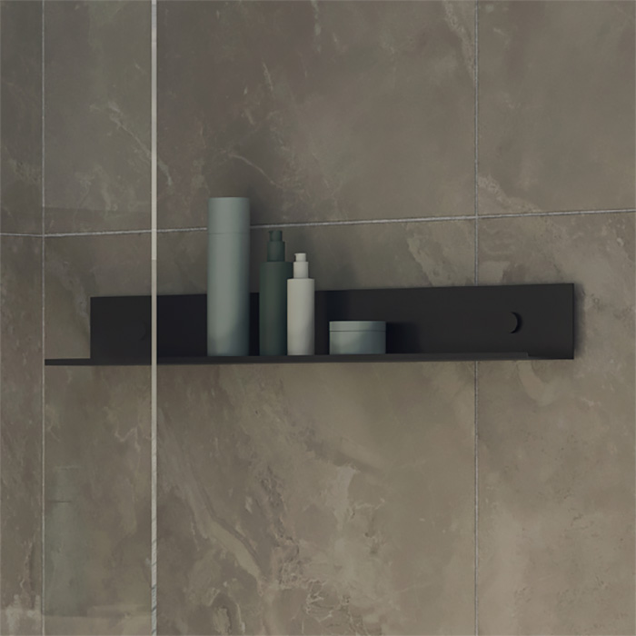 Hylla 32,5x7,5x7,5 Svart Matt B: 325 mm, Mattsvart
