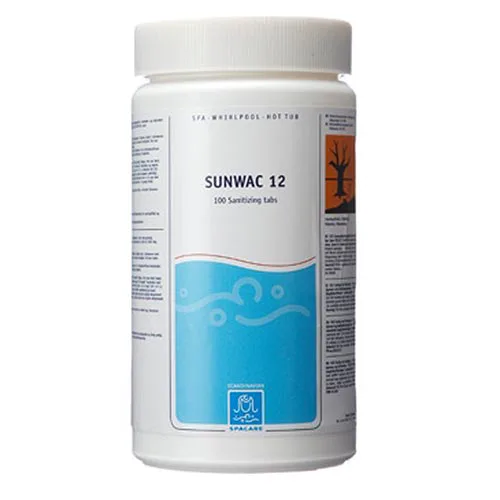 Klortabletter Spacare Sunwac 12 Poolkemi Klor 100 st