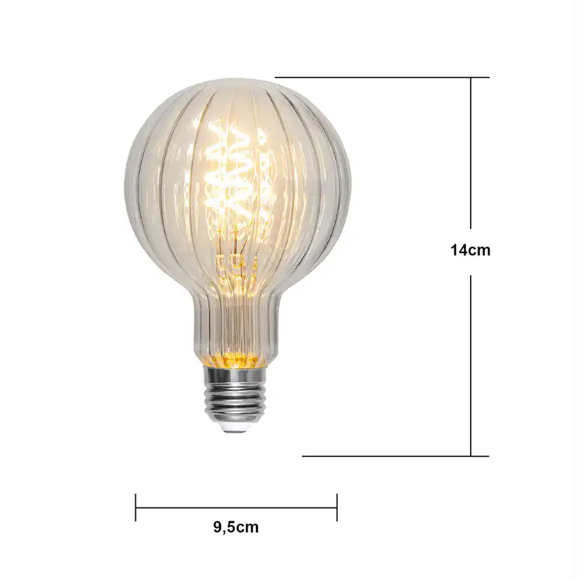 LED-lampa Star Trading Decoled Line E27 G95