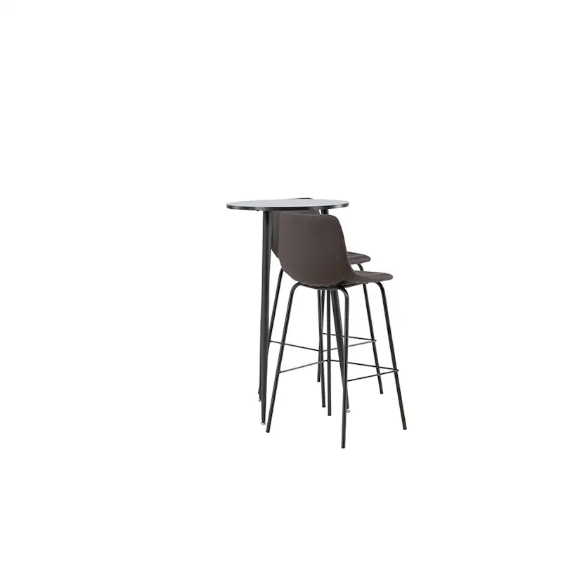 Matgrupp Venture Home Plaza Ø60 cm med 2 st Alexi stolar