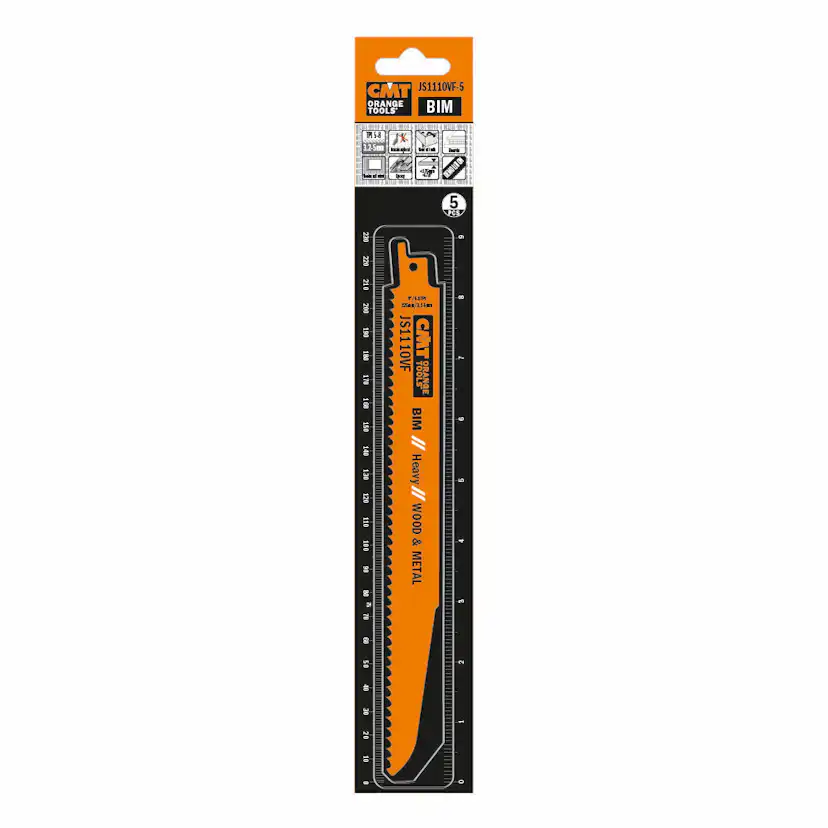 Tigersågblad CMT Orange Tools Trä/metall 225mm BIM Heavy 5 st JS1110VF-5