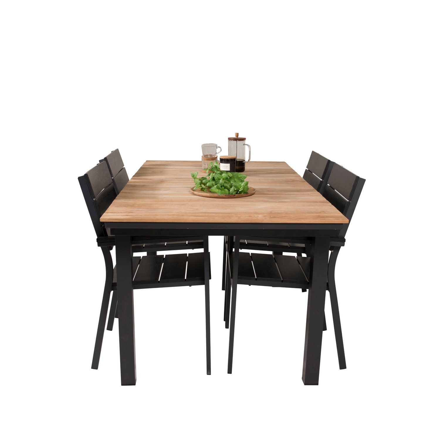 Matgrupp Venture Home Meya 160/240 med 4 Lova Matstolar