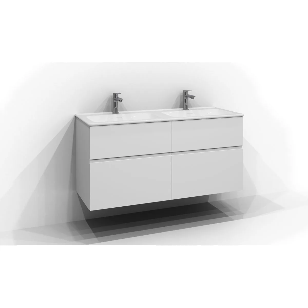 Poe Udel 120x45D Vit 4L Prf Vit, B: 1200 mm, Integrerat handtag