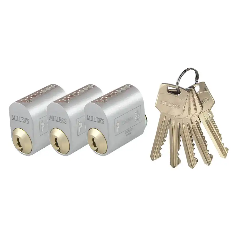 Cylinder Millers 71237 Oval 3 lås 5 nycklar