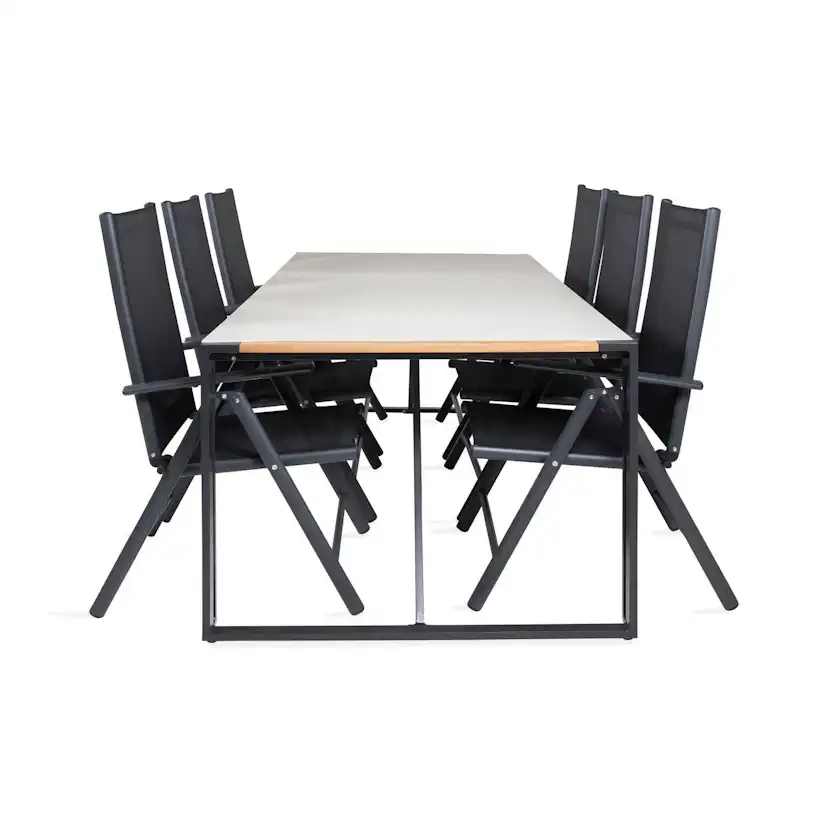 Matgrupp Venture Home Texas Matgrupp Utomhus 200cm med 6 Break Positionsstolar