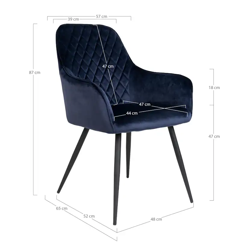Matstol House Nordic Harbo Sammet