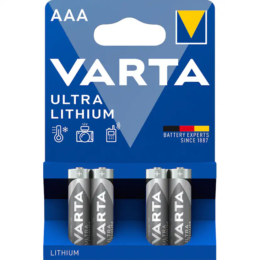 Batteri VARTA Ultra Litium LR03/AAA 4-Pack