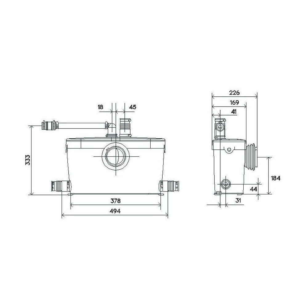 Avloppspump Saniflo Saniaccess 3