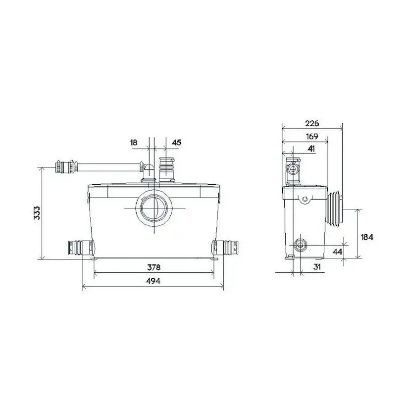 Avloppspump Saniflo Saniaccess 3