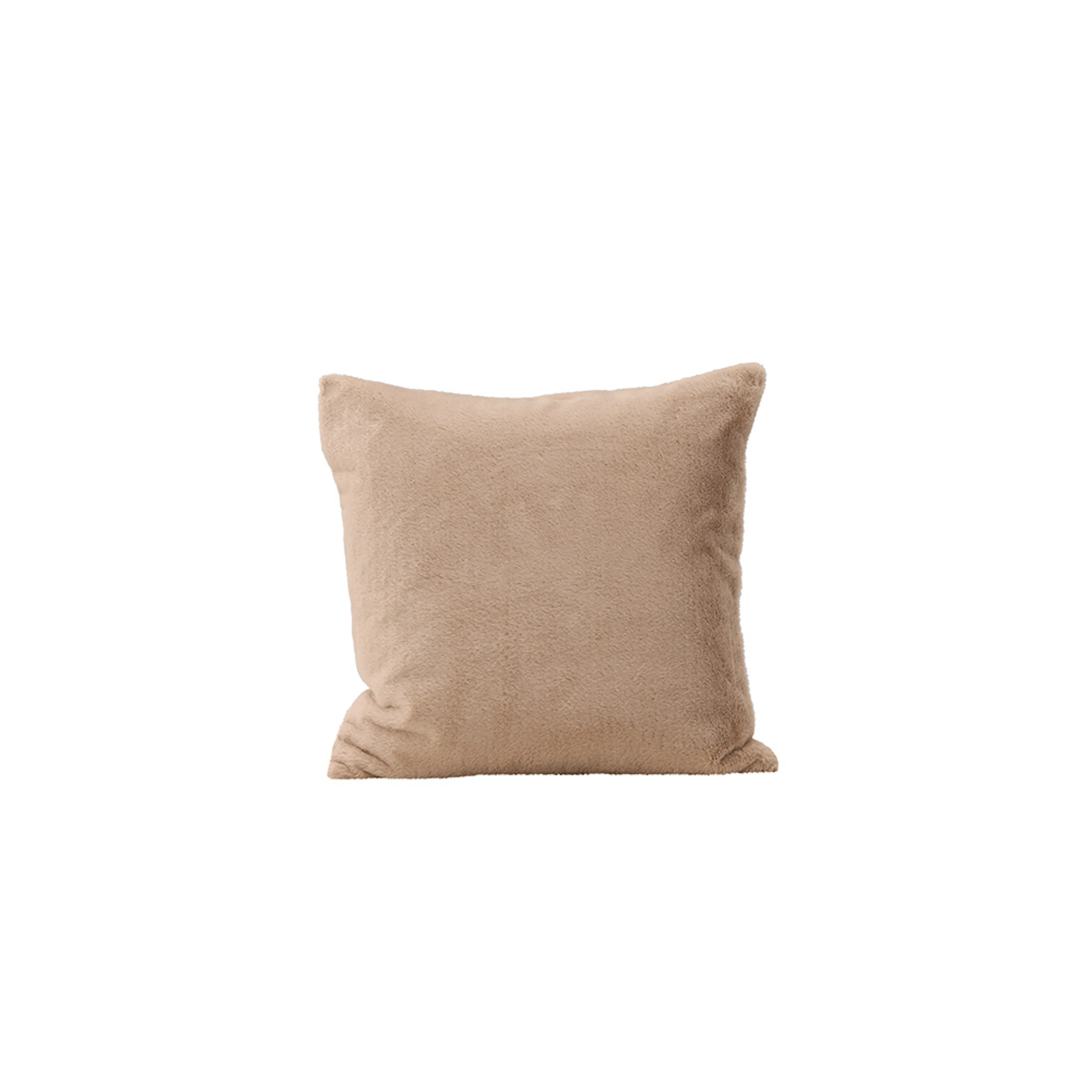 Thea Cushion Cover Rabbit fur/Poly Velvet - Beige Beige
