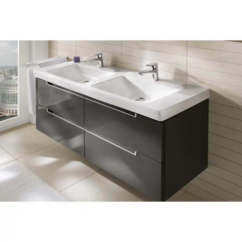 Dubbeltvättställ Villeroy & Boch Subway 2.0 1300 mm