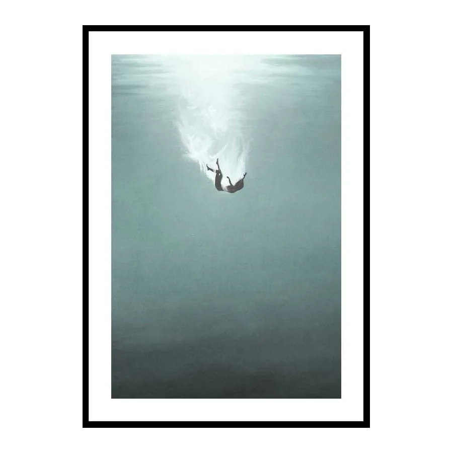 Poster Gallerix Falling Underwater