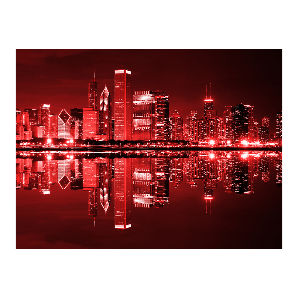 Fototapet Arkiio Vin Färgade Chicago