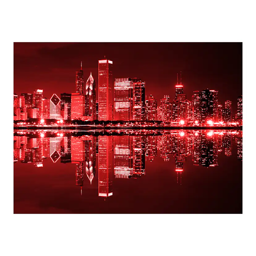 Fototapet Arkiio Vin Färgade Chicago