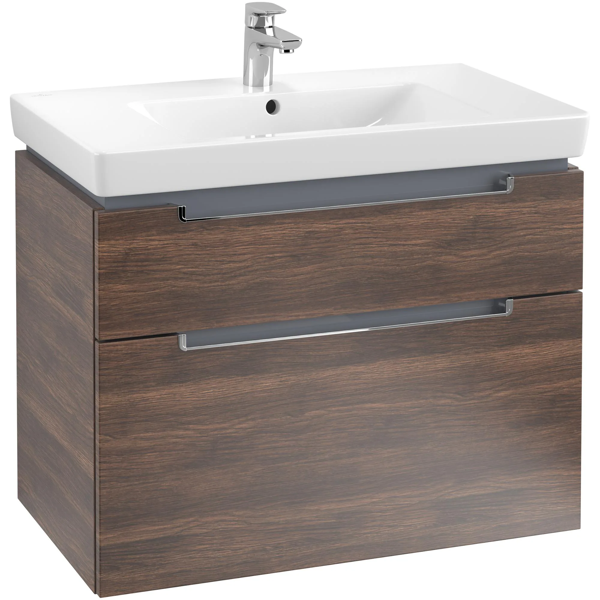 Tvättställsskåp Villeroy & Boch Subway 2.0 med 2 Lådor för Skåpstvättställ