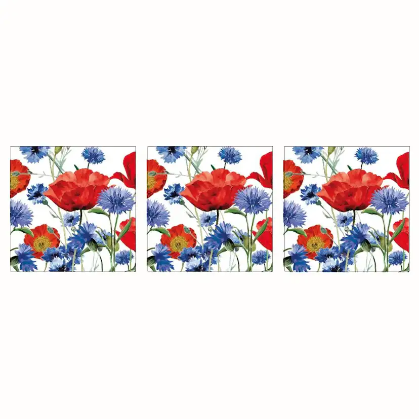 Servett Paperproducts Design Summer Field 33x33 cm 3 st 20-pack