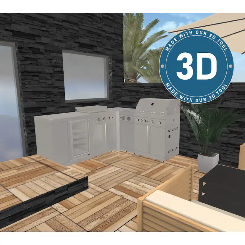Fristående Utekök Myoutdoorkitchen Stainless Collection Sacramento