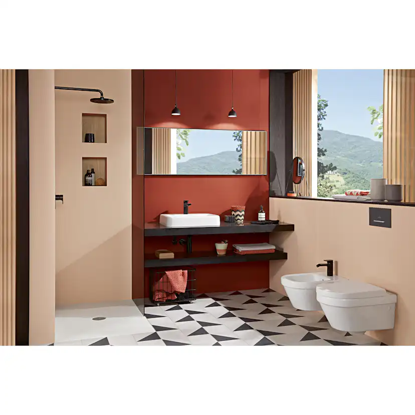 Vägghängd Toalettstol Villeroy & Boch Architectura Rundad med Dold Infästning