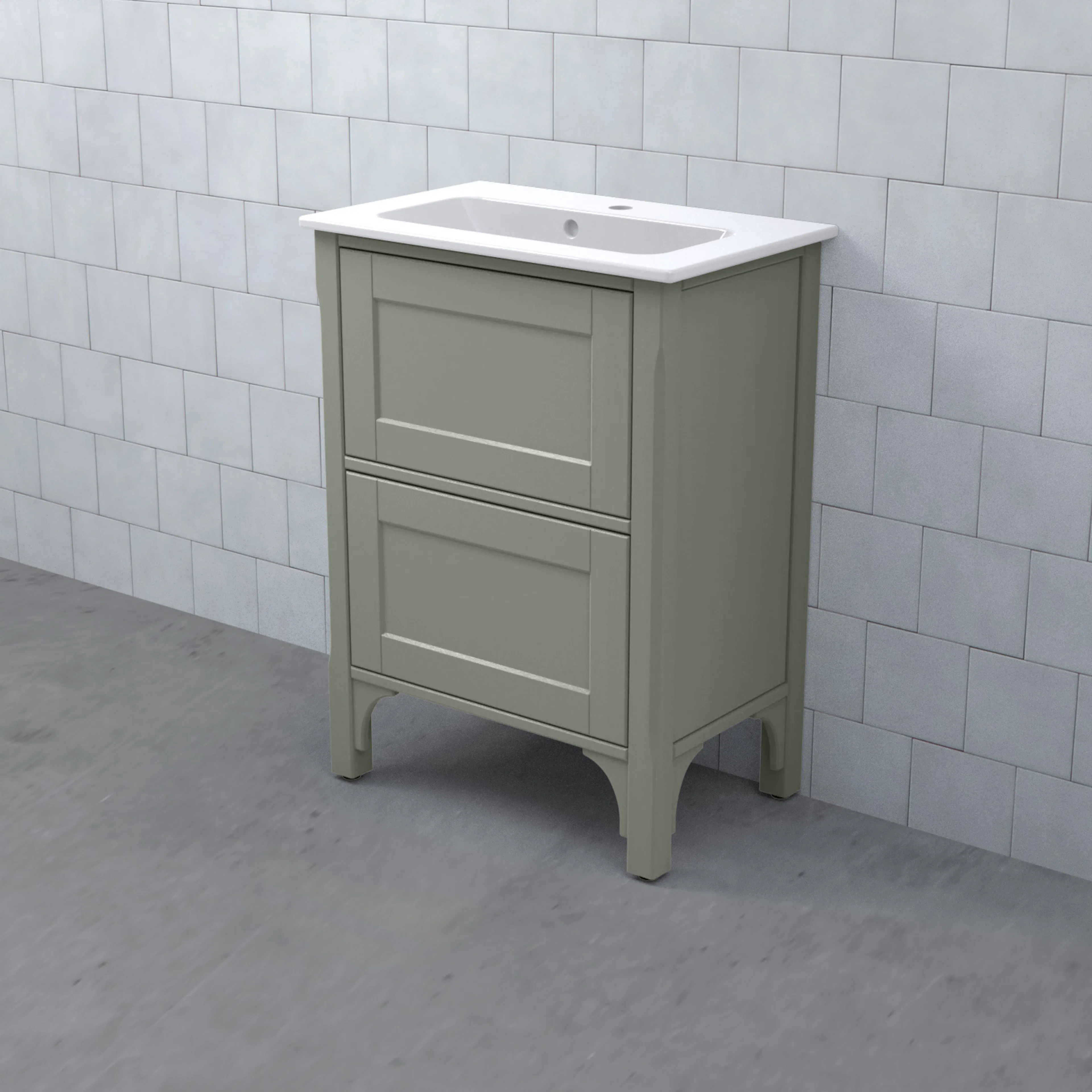 SAGA Kommod 60/40 Dälja Mossgrön BxHXD: 590x830x380 mm, Dälja Mossgrön