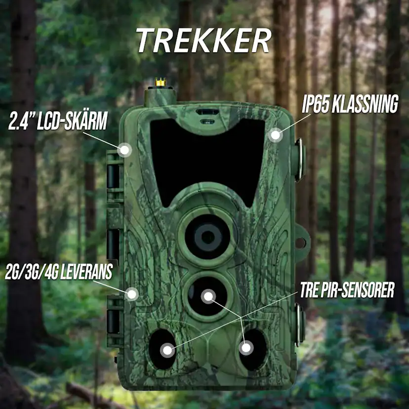 Åtelkamera Trekker Premium Sändande 4G LTE