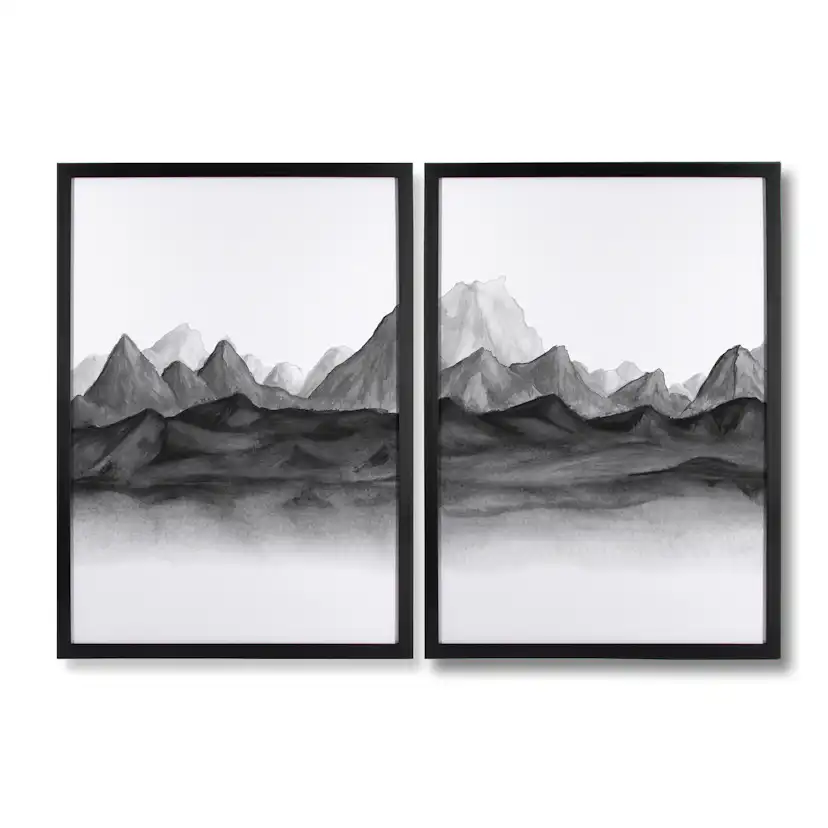 Tavlor Art for the Home Akvarell Landskap Set